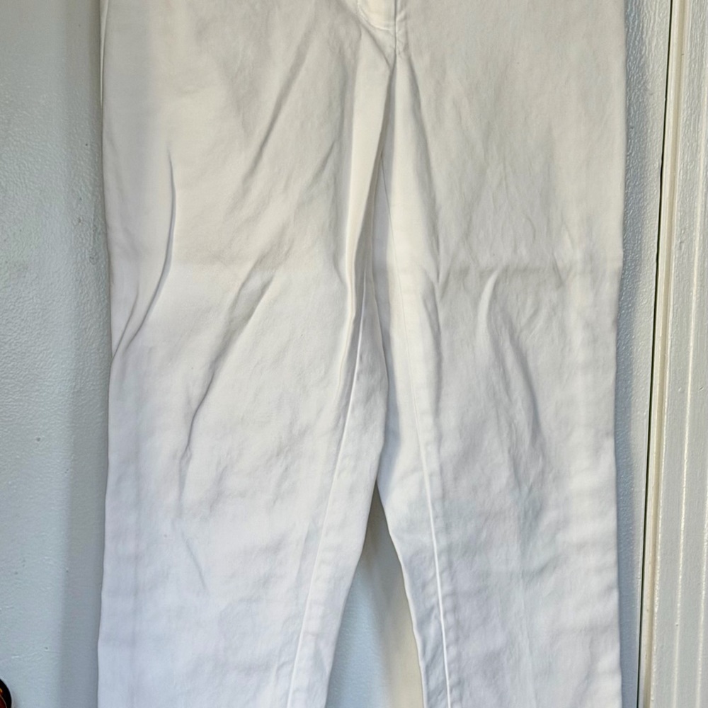 LOFT Classic White Ankle Pants